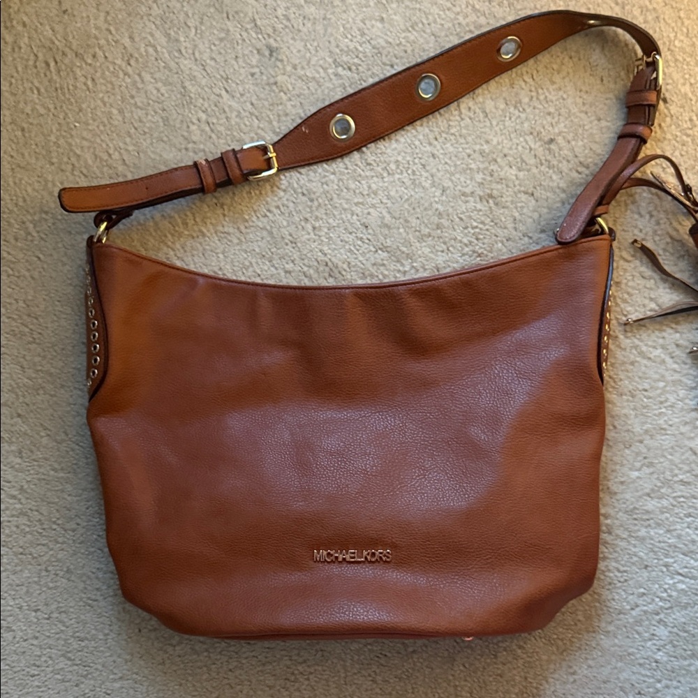 Michael Kors Tan Leather Shoulder Bag